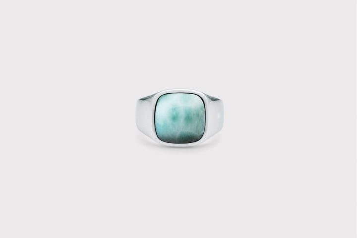 IX Kissen Larimar Signet Ring