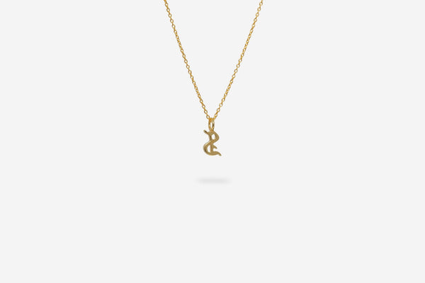 IX S Letter 22K Gold Plated