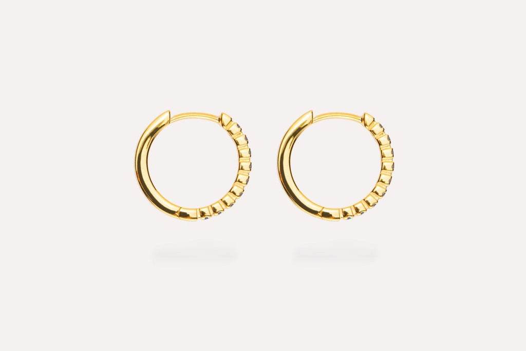 IX Eternity Gold Plated Hoops
