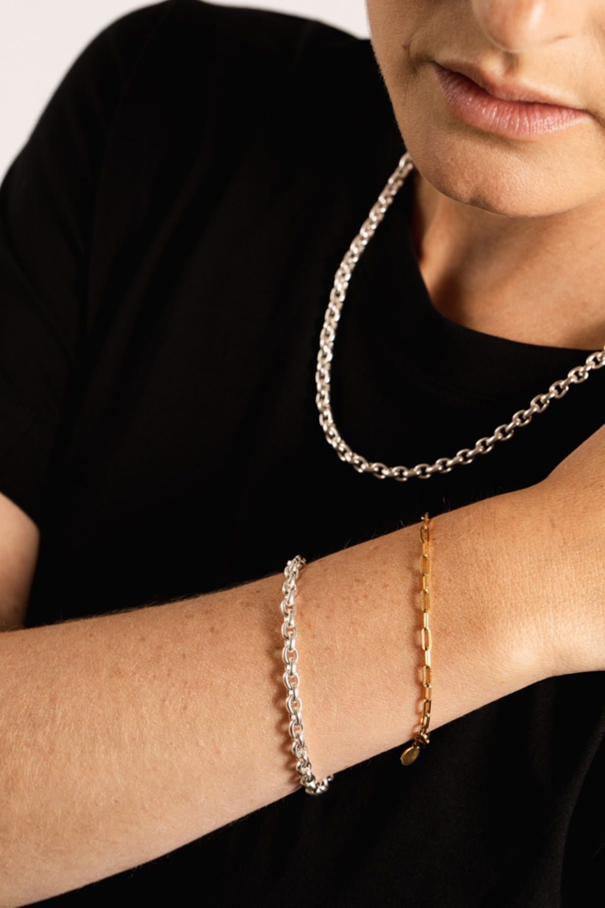IX Rene Silver Bracelet