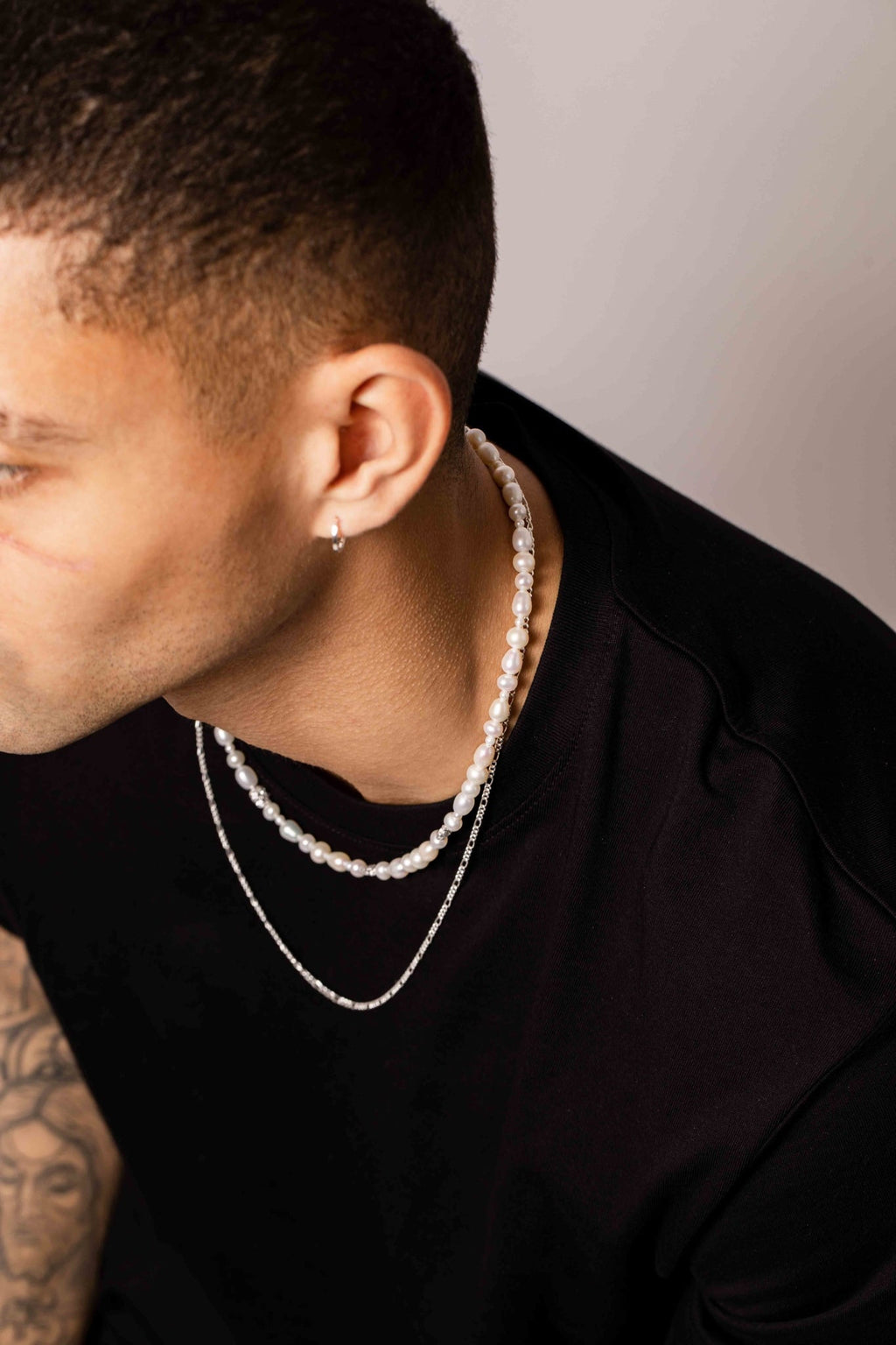 IX Ocean Perle Halskæde Sølv