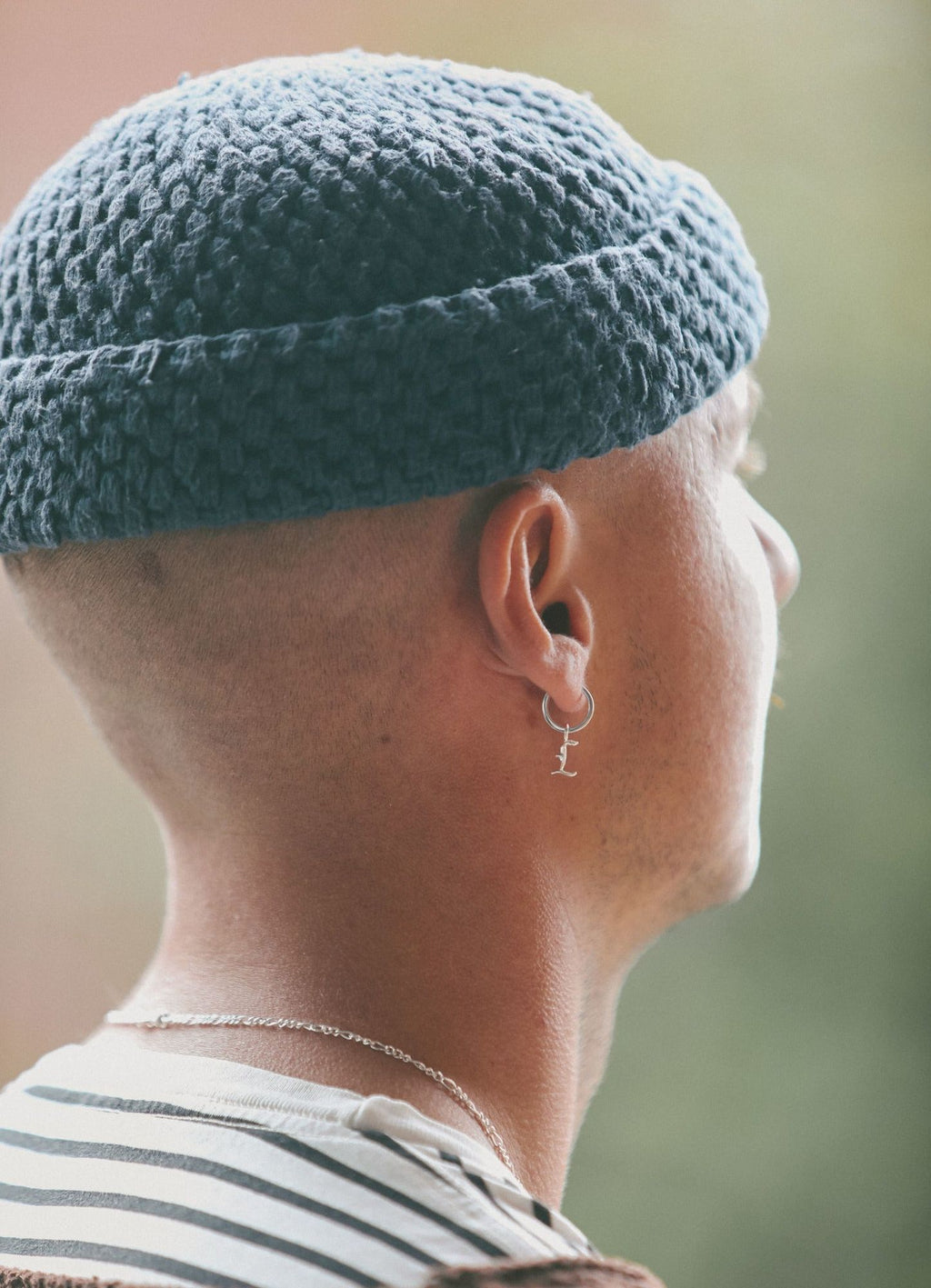 IX L Letter Silver Pendant