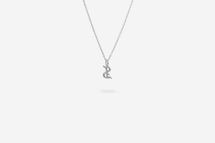 IX S Letter Silver Pendant
