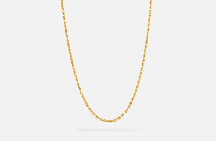 IX Rope Gold Plated Necklace