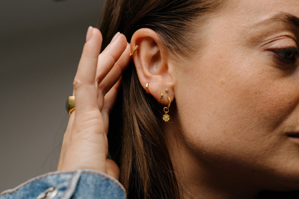 IX Billy Gold Plated Hoop