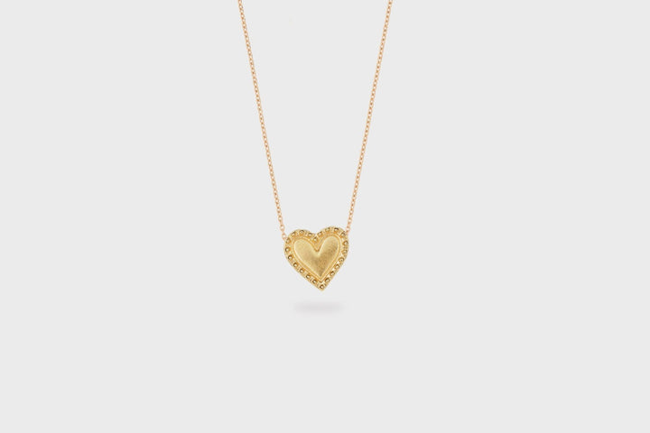 IX Heart Gold Plated Pendant