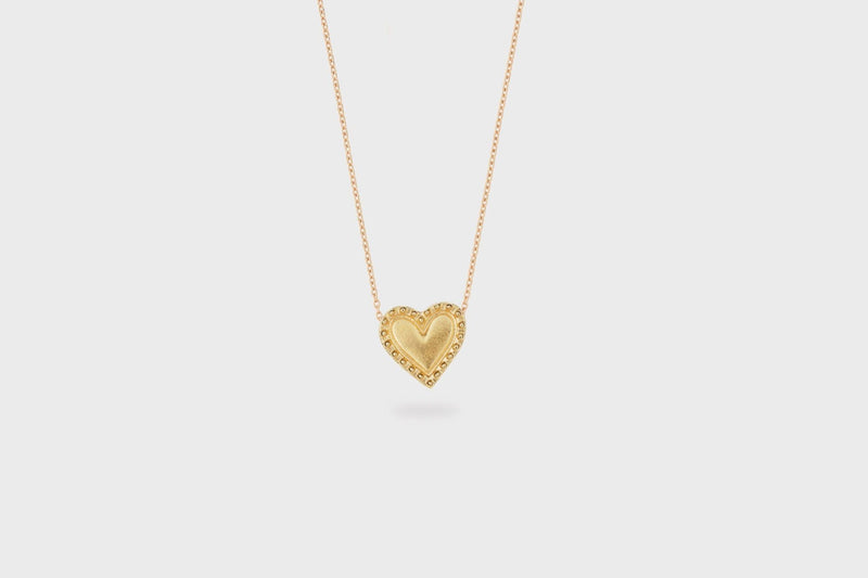 IX Heart Pendant Gold Plated