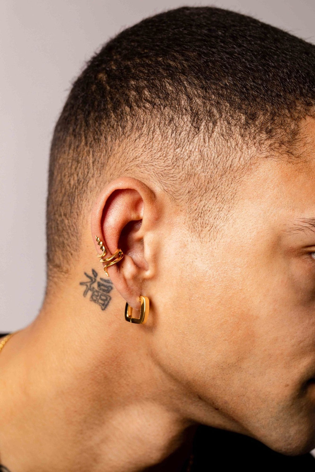 IX Conch Gold Plated Ear Cuff