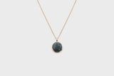 IX Round Marble Gold Plated  Pendant