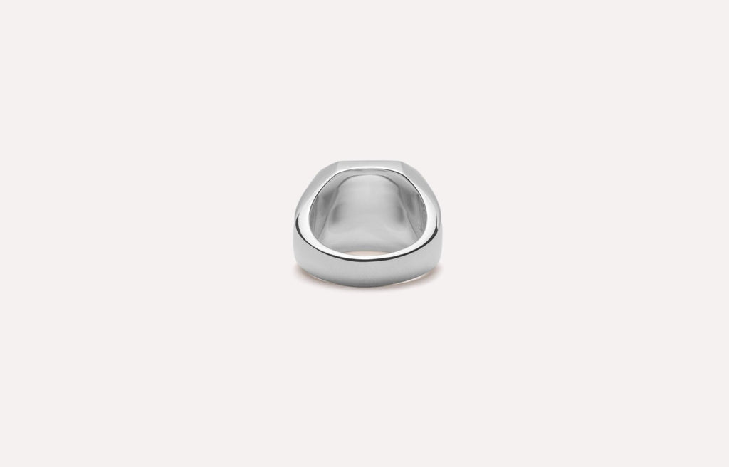 IX Octagon silberner Siegelring